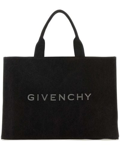 Givenchy Canvas Shopping Bag - Black