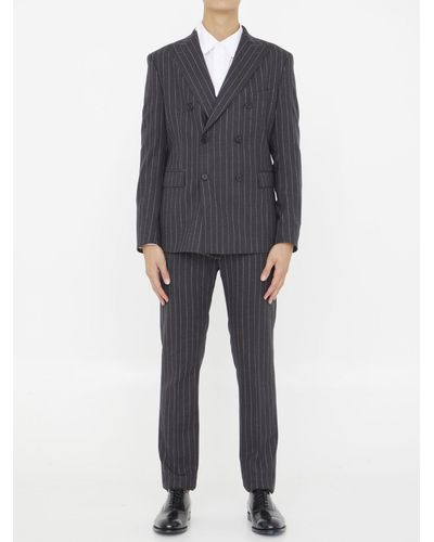 Tonello Pinstriped Two-Piece Suit - Gray