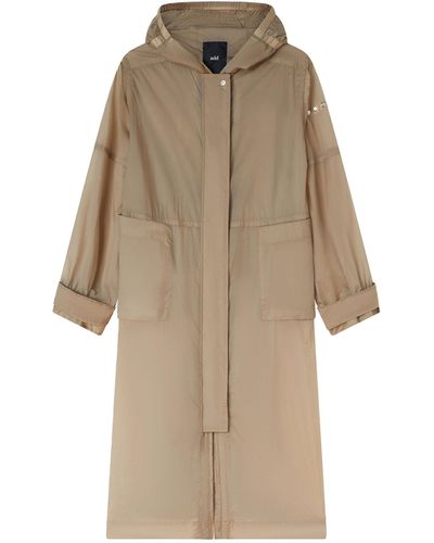 Add Long Parka With Hood - Natural
