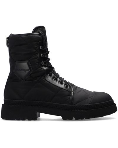 Ferragamo Rally P Ed Boots - Black