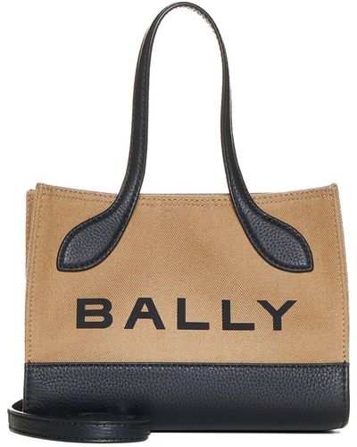 Bally Keep On Xs Leather And Canvas Bag - Multicolour