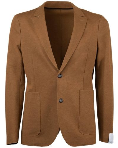Paolo Pecora Hazelnut Single-breasted Suit Jacket - Brown