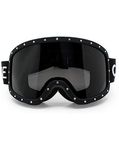 Celine Ski Mask With Mirrored Lens - Black