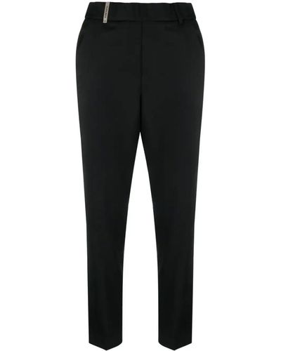 Peserico wool flannel palazzo trousers - Blue