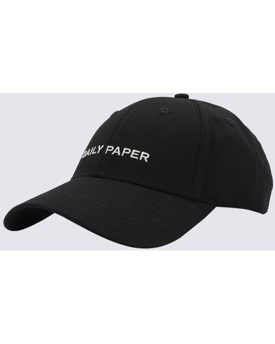 Daily Paper And Cotton Baseball Cap - Black