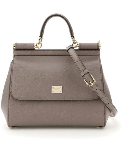 Dolce & Gabbana Sicily Handbag - Gray