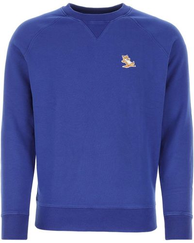 Maison Kitsuné Cotton Sweatshirt - Blue