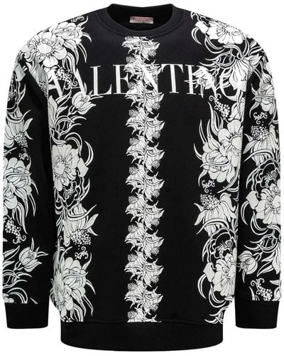 Valentino Flowers Daisyland Sweatshirt - Black