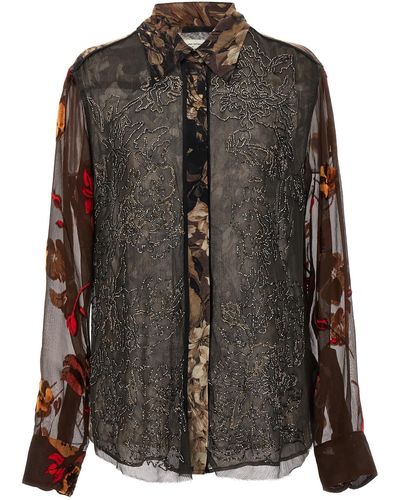 Dries Van Noten Chowis Shirt, Blouse - Black