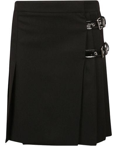 Moschino Double Buckle Strap Skirt - Black