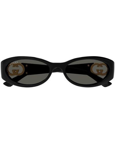 Gucci Gg1660S Linea Gucci Lido 001 Sunglasses - Black