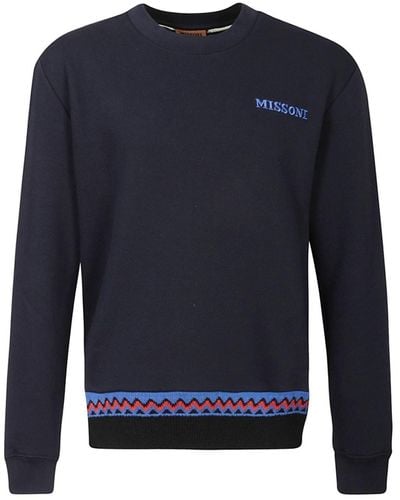 Missoni Crewneck Sweatshirt - Blue
