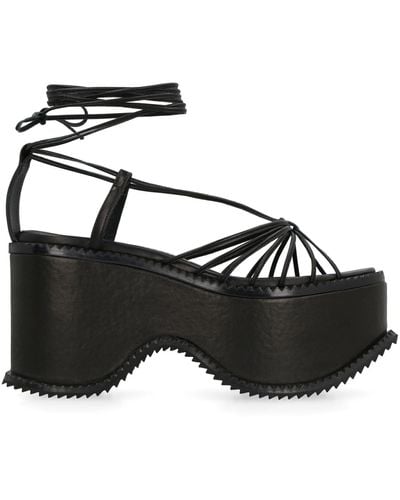 Vivienne Westwood Leather Platform Sandals - Black