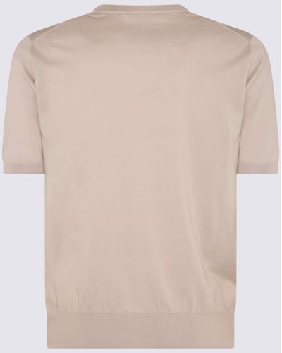 Cruciani Cotton T-Shirt - Natural