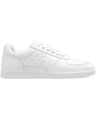 Tory Burch Clover Logo-patch Low-top Sneakers - White