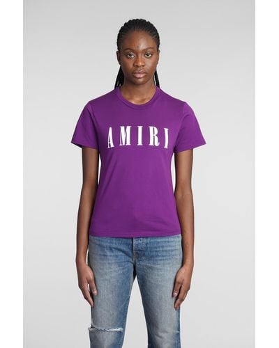 Amiri T-shirt In Cotton - Purple