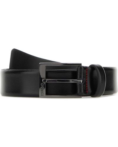 BOSS Black Leather Belt