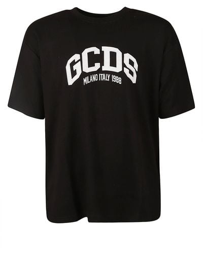 Gcds Logo Loose T-Shirt - Black