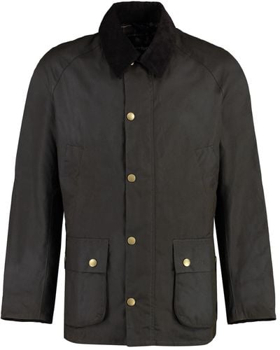 Barbour Ashby Waxed Cotton Jacket - Black