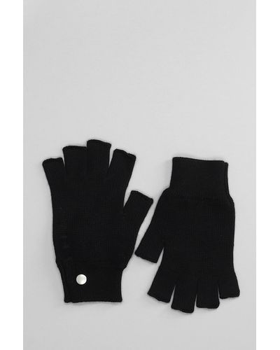 Rick Owens Fingerless Gloves Gloves - Black