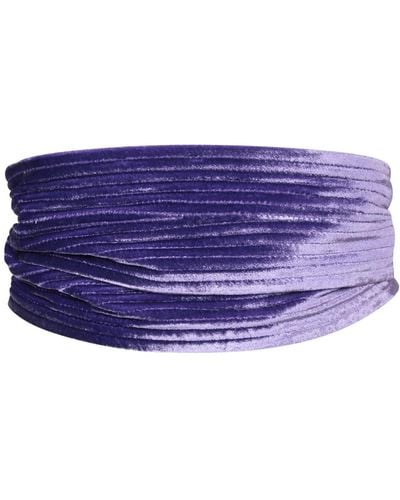 Pierre Louis Mascia Velvet/Lilac Belt - Purple