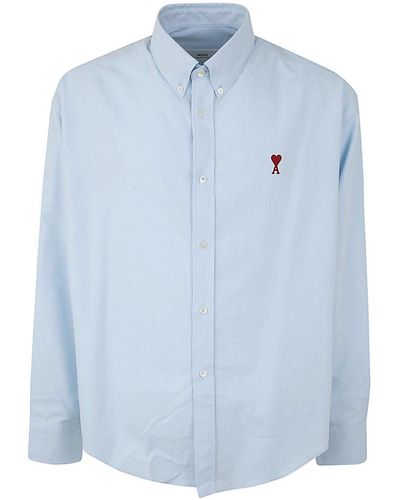Ami Paris Light Cotton Shirt - Blue