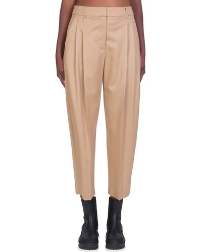Stella McCartney Dawson Trousers In Wool - Natural