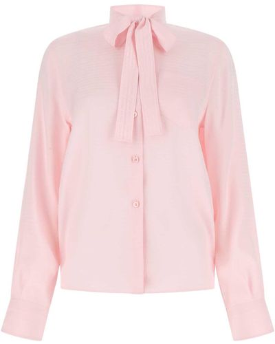 Prada Pastel Crepe Shirt - Pink