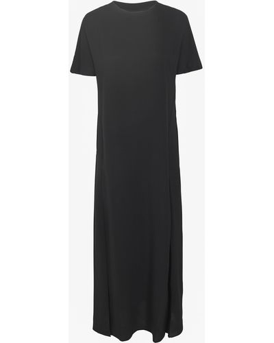 Studio Nicholson Rear Zip Long T-Shirt Dress - Black