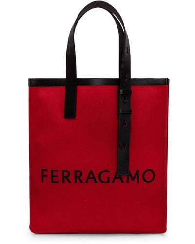 Ferragamo L Star-shaped Tote Bag in Black for Men
