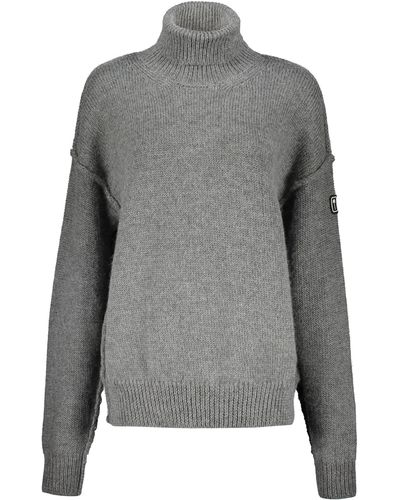 Palm Angels Turtleneck Sweater - Gray