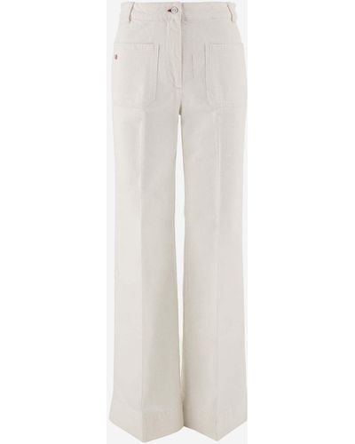 Victoria Beckham Jeans Model Alina High Waist - White