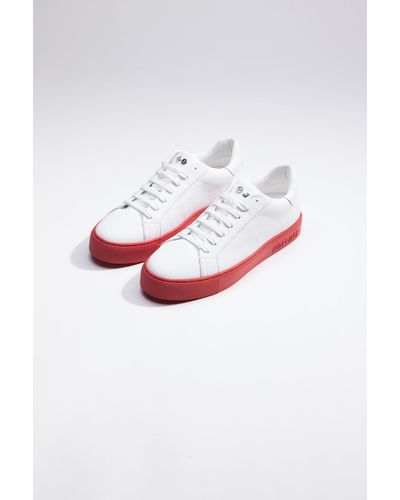 HIDE & JACK Low Top Trainer - Essence Tuscany White Red