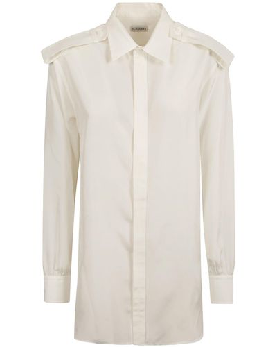Burberry Concealed Shirt - White