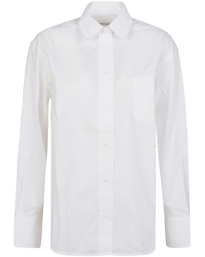 Victoria Beckham Oversized Long Sleeve Shirt - White