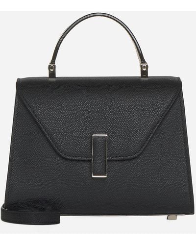 Valextra Iside Micro Leather Bag - Black