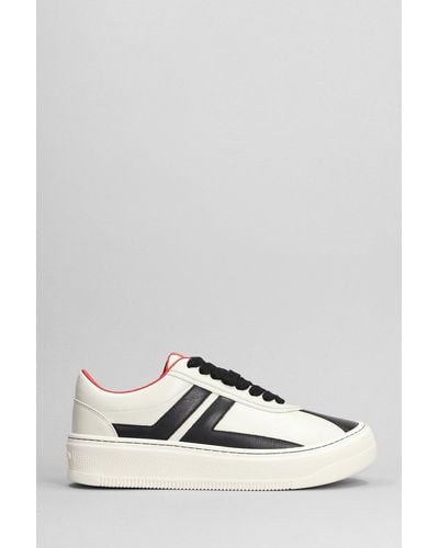 Lanvin Trainers In Grey Leather