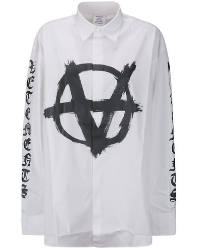 Vetements Double Anarchy Shirt - Gray