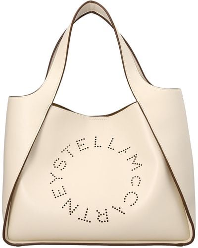 Stella McCartney Stella Logo Tote Bag - Natural