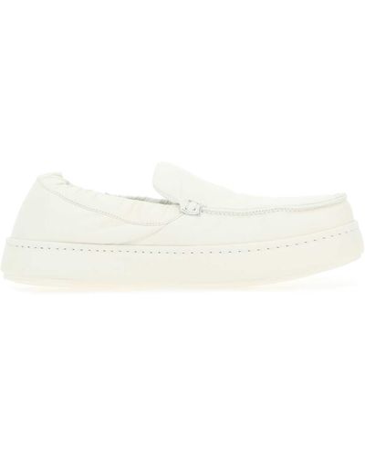 Zegna Nappa Leather Loafers - White