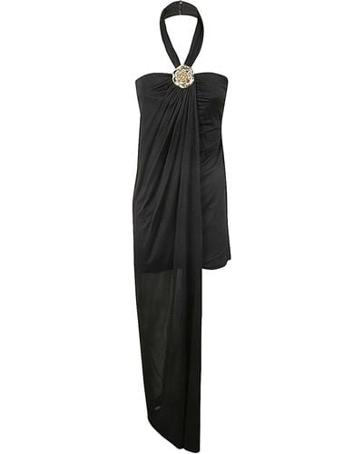 Blumarine 4A113A Dress Sable Goldrose - Black