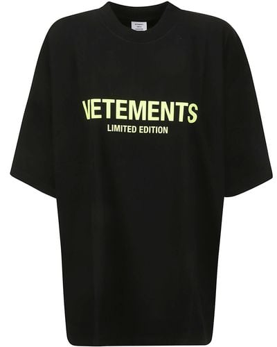 Vetements Limited Edition Logo T-Shirt - Black