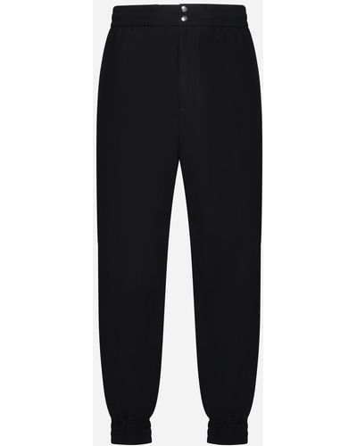 Alexander McQueen Zip Cotton Trousers - Black