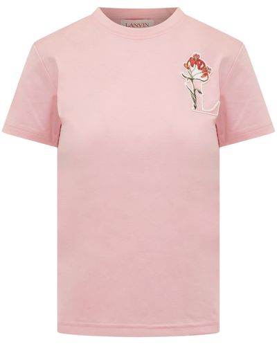 Lanvin Botanica T-shirt - Pink