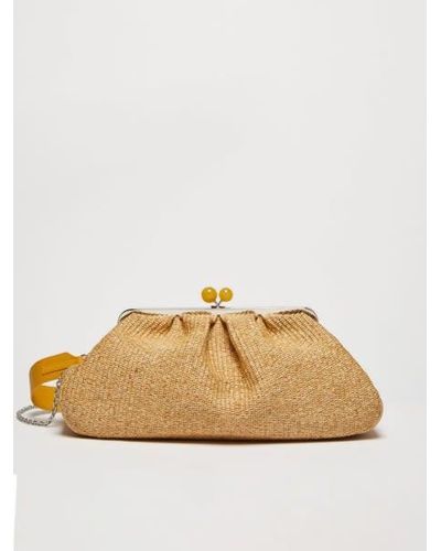 Weekend by Maxmara Large Pastry Bag In Nabarro Raffia - Natural