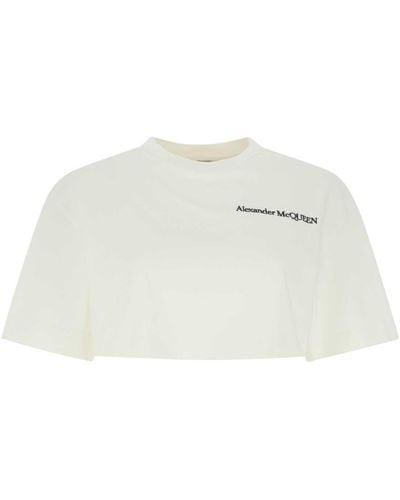 Alexander McQueen Cotton T-Shirt - White