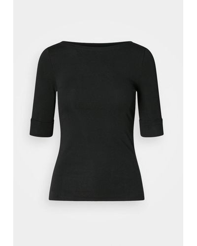 Ralph Lauren Wide-Neck T-Shirt - Black