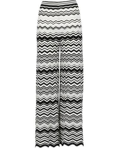 D.exterior Palazzo Trousers - Grey