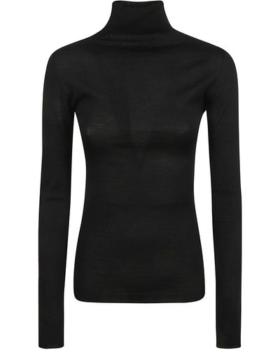 Marni Turtleneck Fitted Sweater - Black
