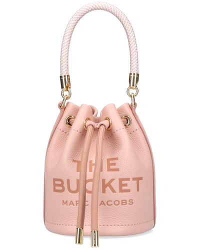 Marc Jacobs The Leather Bucket Mini Handbag - Pink
